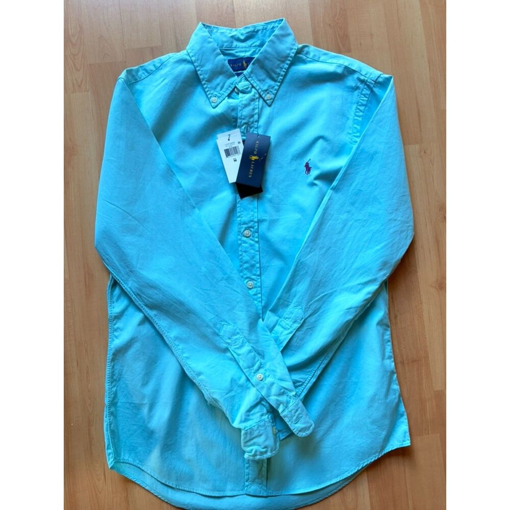 RALPH LAUREN Boy’s Size M Button Down Shirt NWT